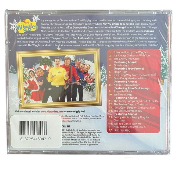 NWT The Wiggles CD It’s Always Christmas With You Featuring Joey Fatone … - Picture 3 of 4